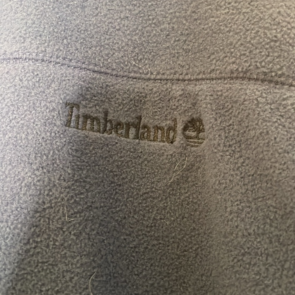 Timberland navy 3x fleece 3/4 zip hoodie​ - Picture 2 of 5